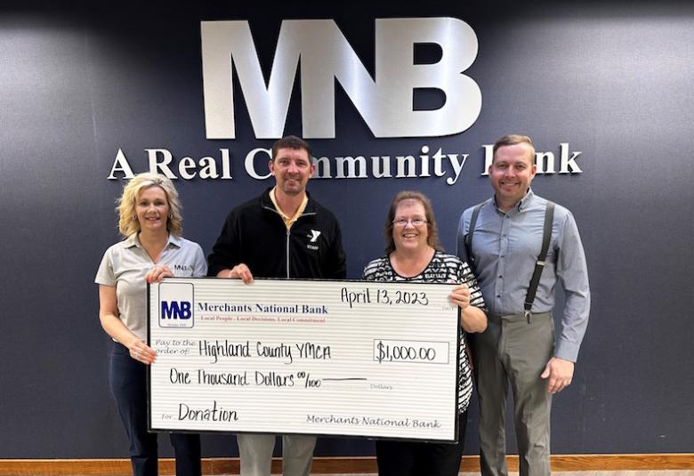 Merchants/YMCA Donation Photo